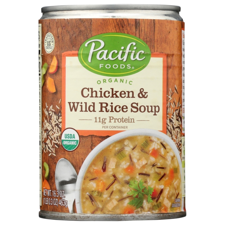Soup Chkn Wild Rice Org, 16.3 OZ
