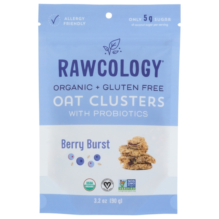 Oat Clusters Berry B Org, 3.2oz