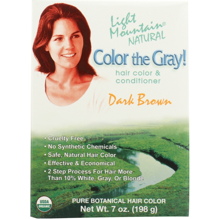 Hair Color the Gray Dark Brown, 7 oz