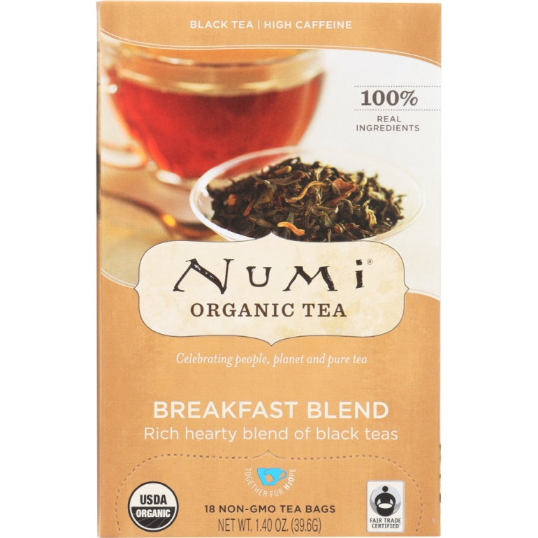 Organic Black Tea Breakfast Blend, 18 bg