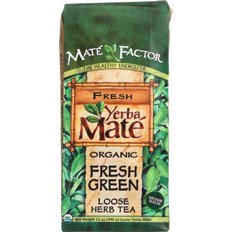 Loose Fresh Green Organic Yerba Mate, 12 oz