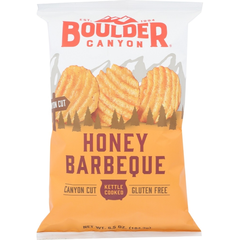 Kettle Cooked Honey Barbeque Potato Chips, 6.5 oz