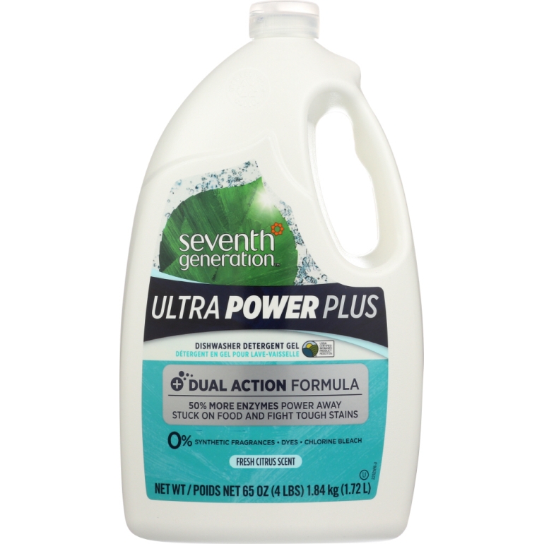 Ultra Power Plus Dishwasher Detergent Gel, 65 oz