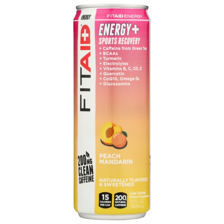 Fitaid Energy Peach Mandarin, 12 fo