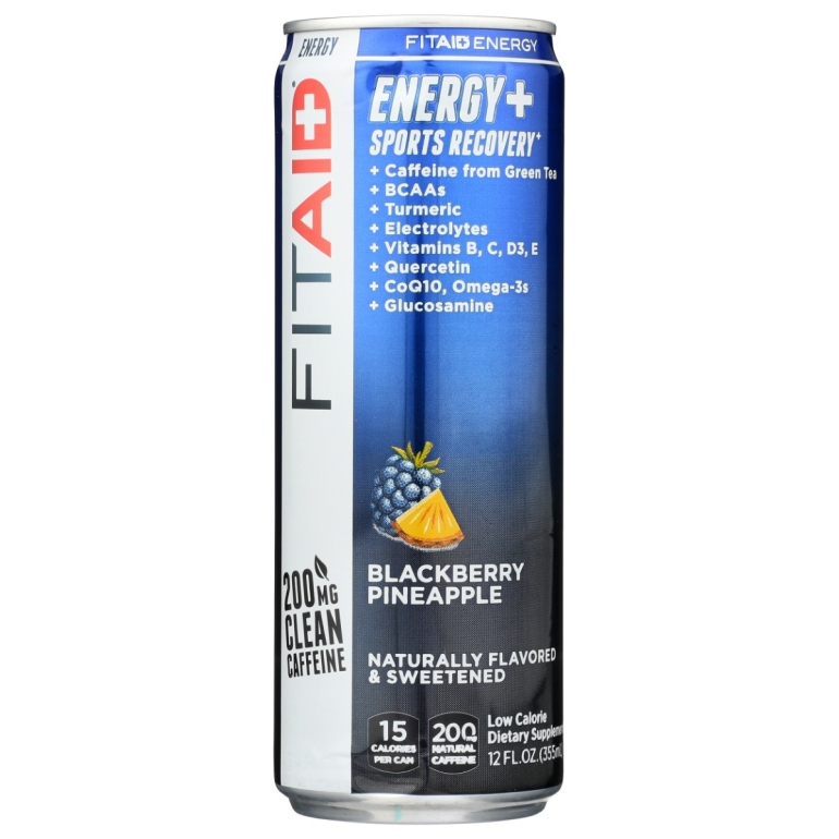 Fitaid Energy Blackberry Pineapple, 12 fo