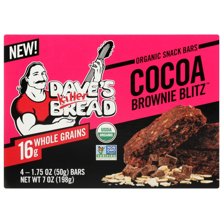 Cocoa Brownie Blitz Snack Bars 4 Count, 7 oz