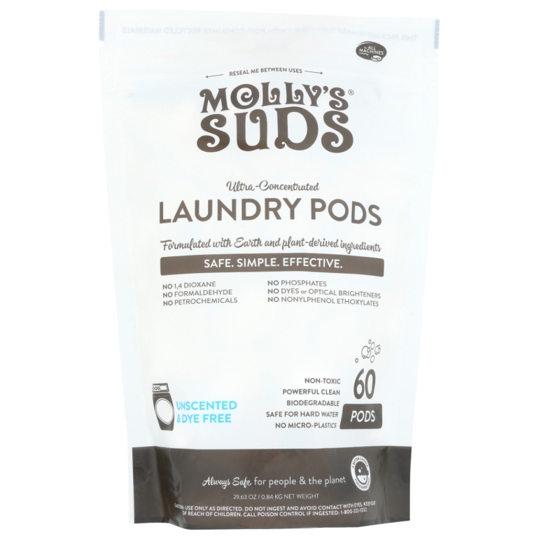 Laundry Detergent Pods 60Ct Unscented, 29.63 oz