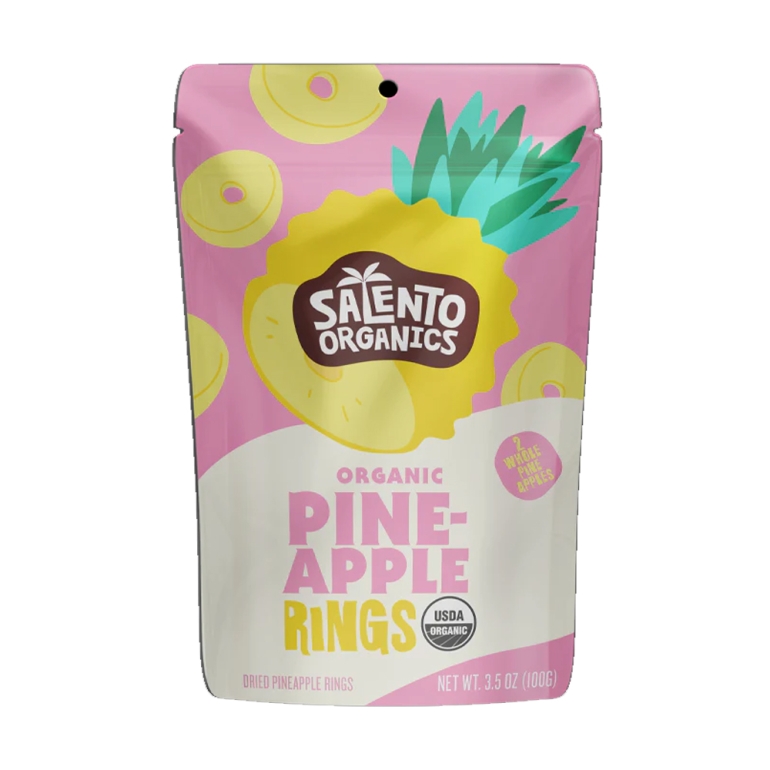 Dried Pineapple Rings Organic, 3.5 oz