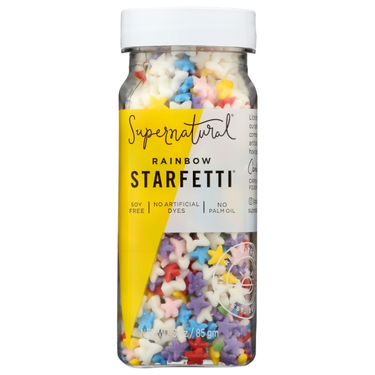 Rainbow Starfetti Sprinkles, 3 oz