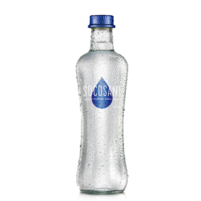 Water Sparkling Mineral Glass, 12 fo