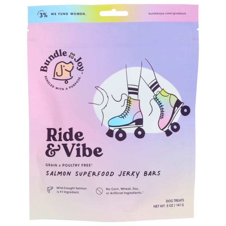 Ride and Vibe Salmon Jerky Superfood Bars, 5 oz