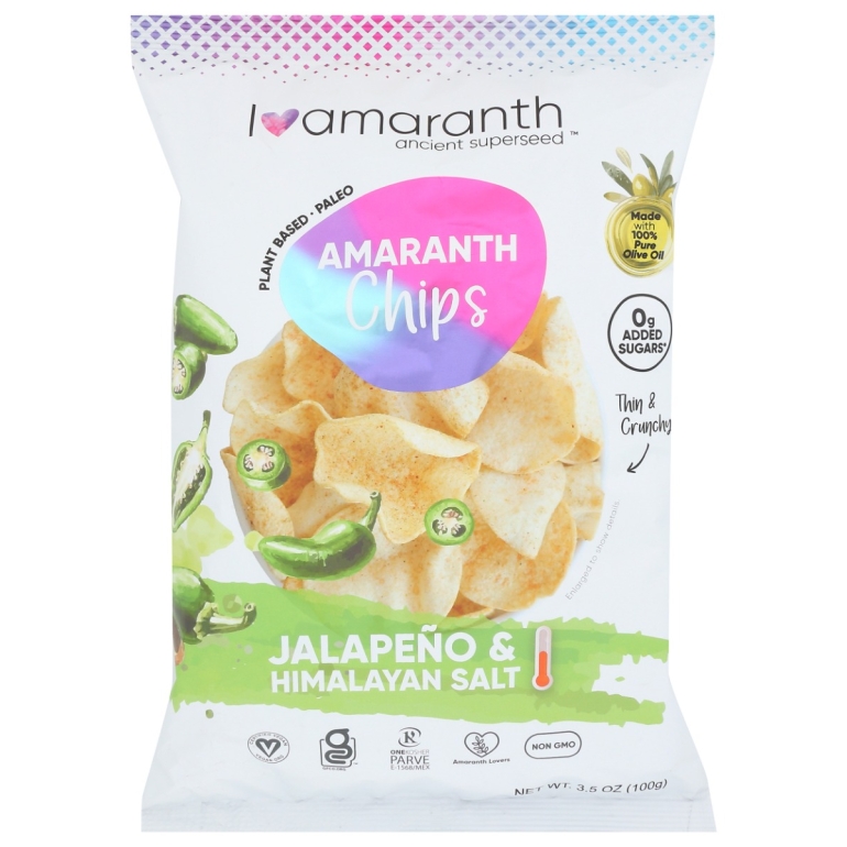 Jalapeno and Himalayan Salt Chips, 3.5 oz