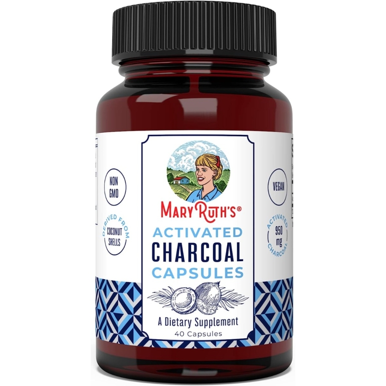 Activated Charcoal Capsules, 40 vc