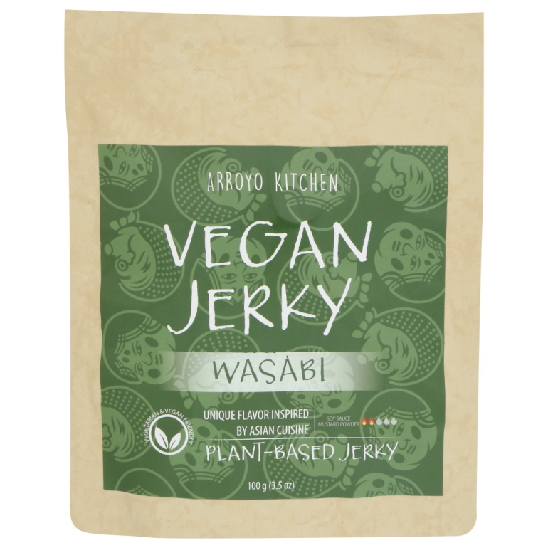 Jerky Plant Based Wasabi, 3.5 OZ