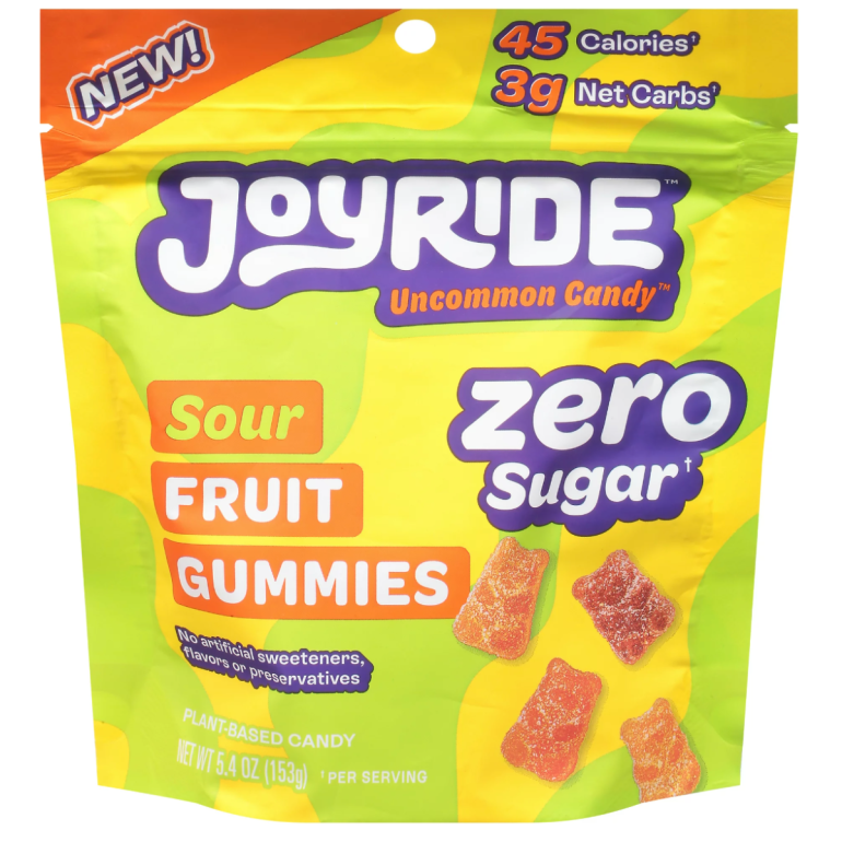 Gummies Sour Fruit Zero, 5.4 OZ