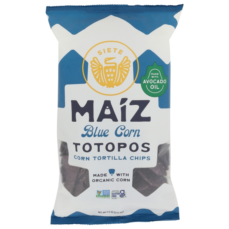 Maiz Totopos Blue Tortilla Chips, 7.5 oz