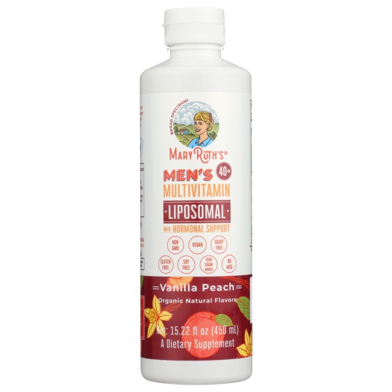 Mens 40Plus Multivitamin Liposomal Vanilla Peach, 15.22 fo