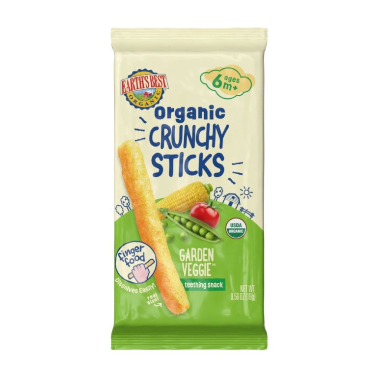 Organic Crunchy Sticks Garden Veggie, 0.56 oz