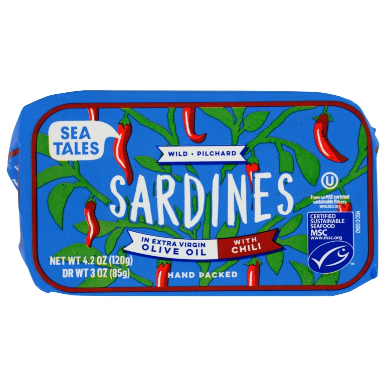 Sardines Oo Chili, 4.2 oz