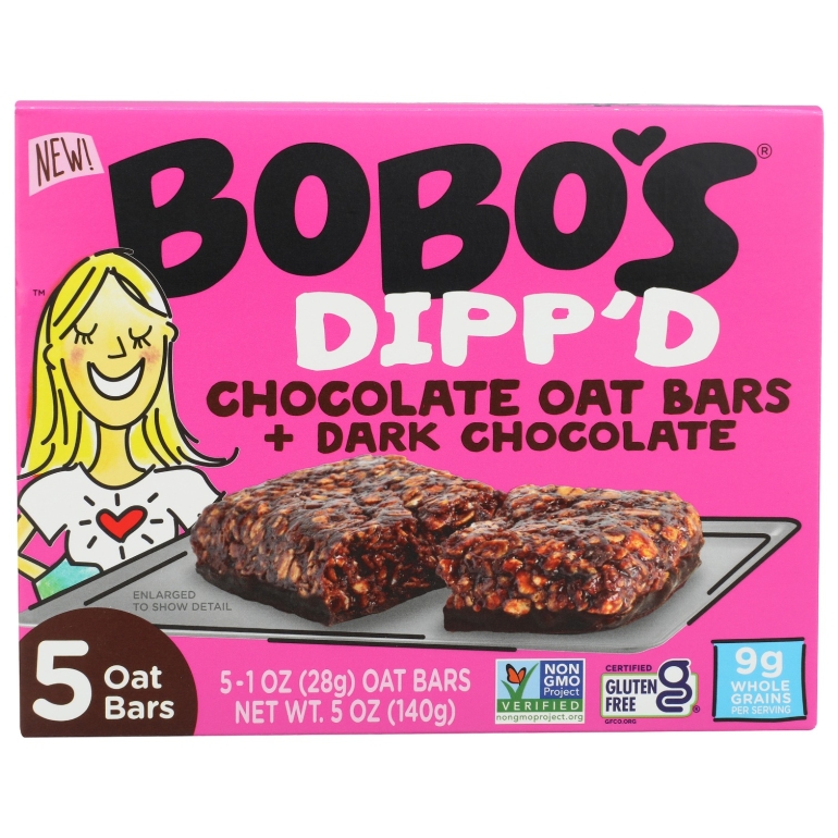 Dippd Chocolate Oat Bar Plus Dark Chocolate, 5 oz