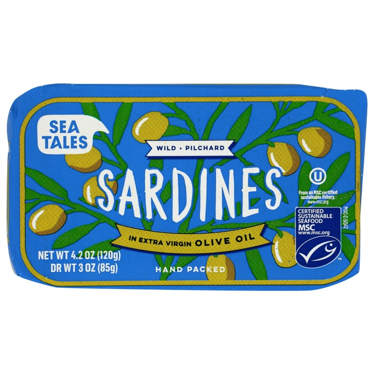 Sardines In Extra Virgin Olive Oil With Lemon, 4.2 oz