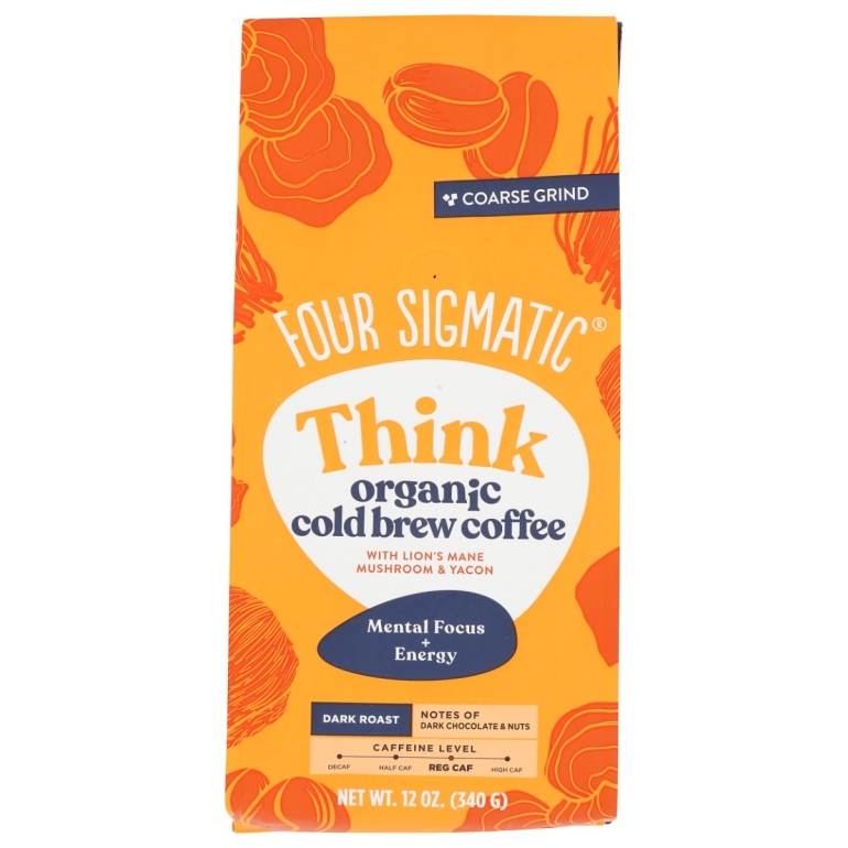 Think Cold Brew Ground Coffee Bag, 12 oz
