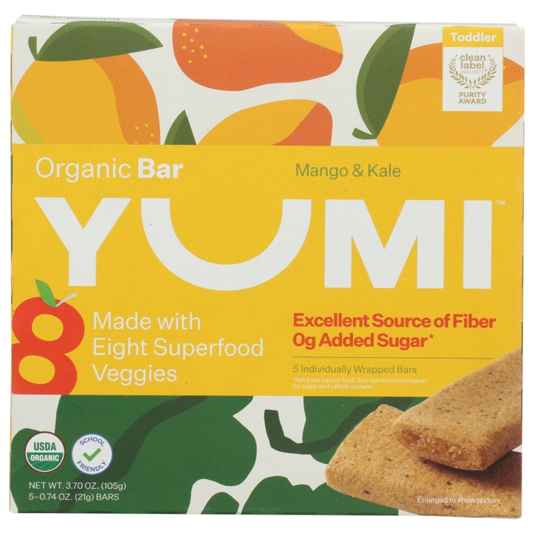 Mango and Kale Organic Bar, 3.7 oz