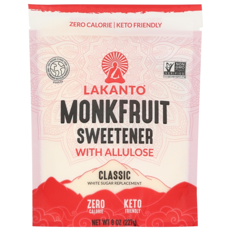 Classic Monkfruit Sweetener with Allulose, 8 oz