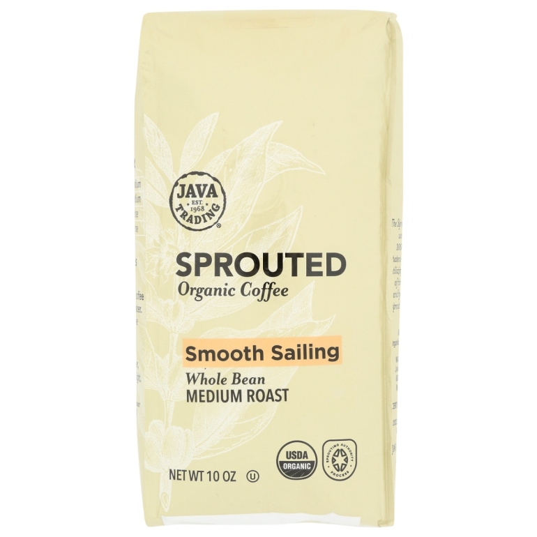 Sprouted Smooth Sailing Whole Bean Coffee, 10 oz