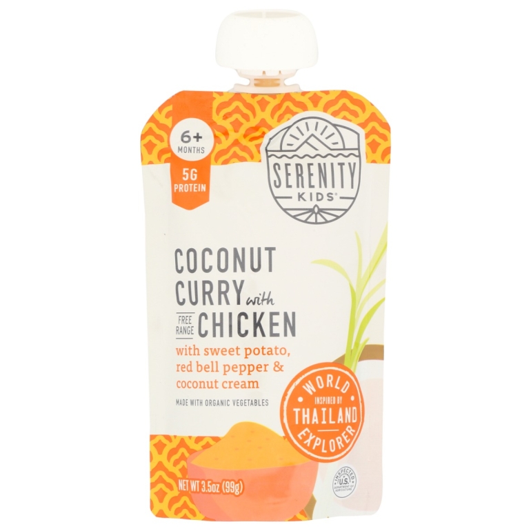 Coconut Curry With Chicken Baby Food Pouch, 3.5 oz