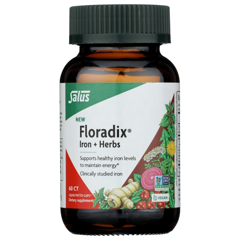 Floradix Iron Herbs Phyto Caps, 60 cp