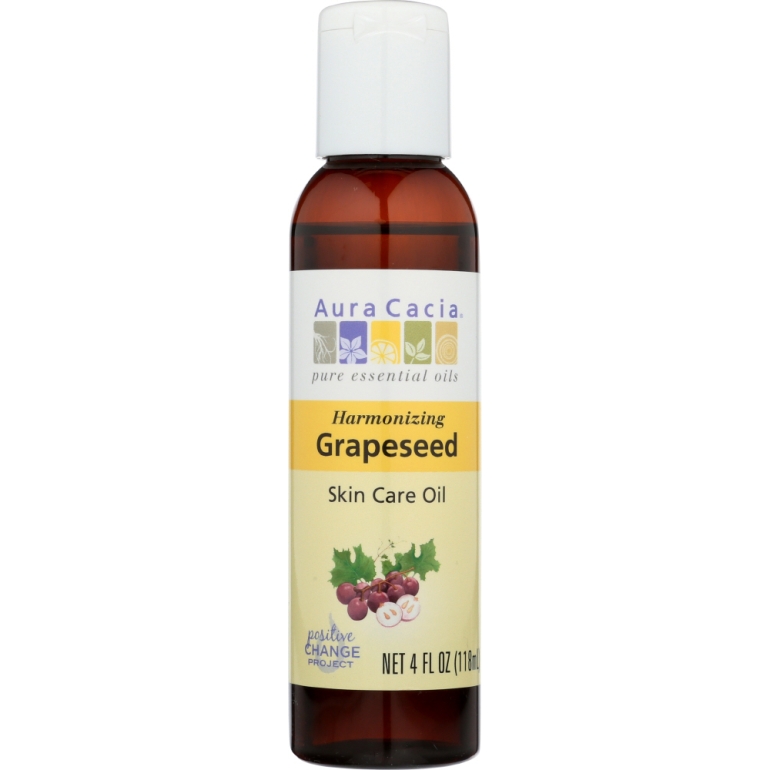 Natural Skin Care Oil Harmonizing Grapeseed, 4 Oz