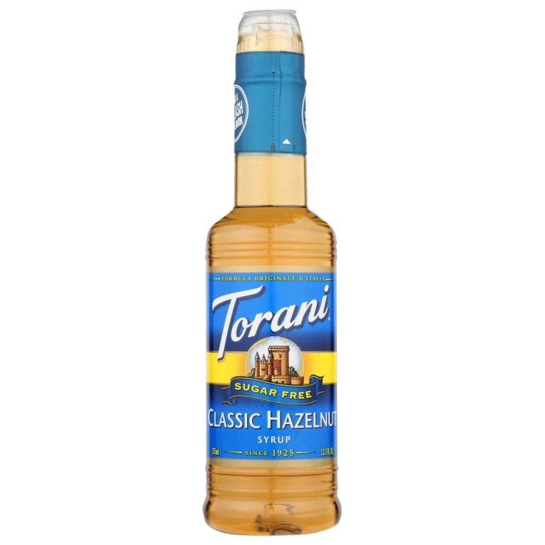 Sugar Free Classic Hazelnut Flavoring Syrup, 12.7 Oz