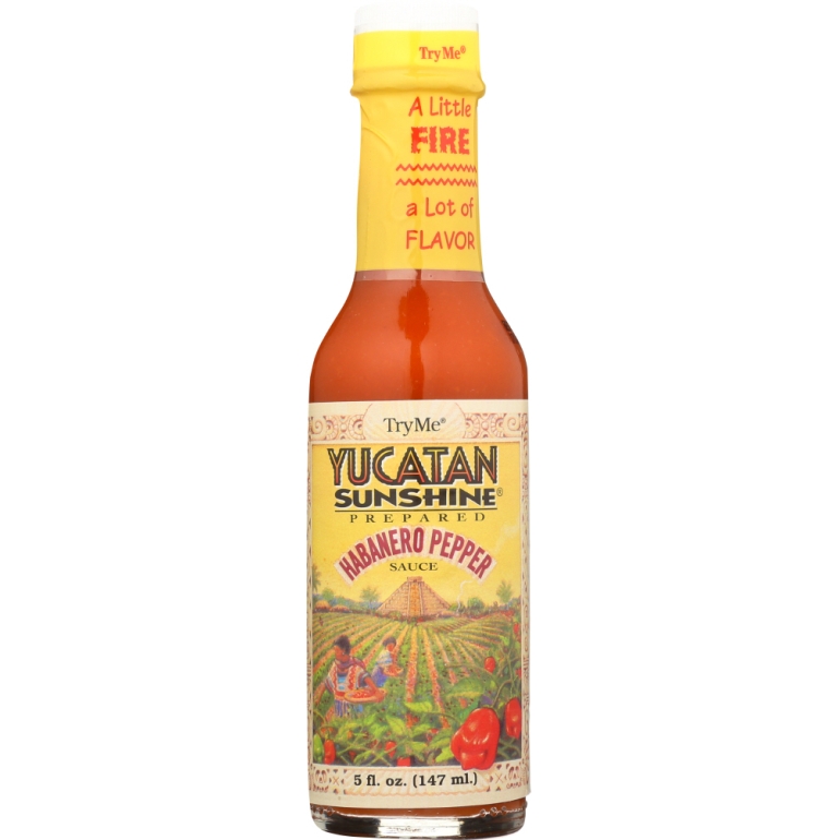 Yucatan Sunshine Habanero Pepper Sauce, 5 oz