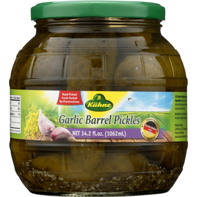 Garlic Barrel Pickles, 34.2 oz