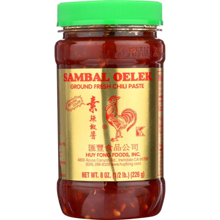 Sambal Oelek Ground Fresh Chili Paste, 8 oz