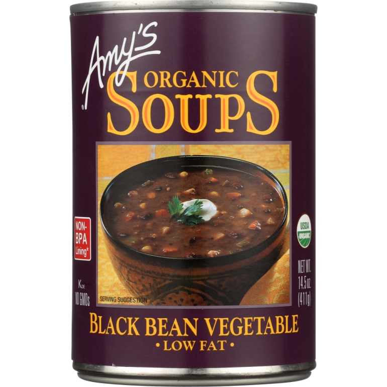 Organic Soup Low Fat Black Bean Vegetable, 14.5 oz