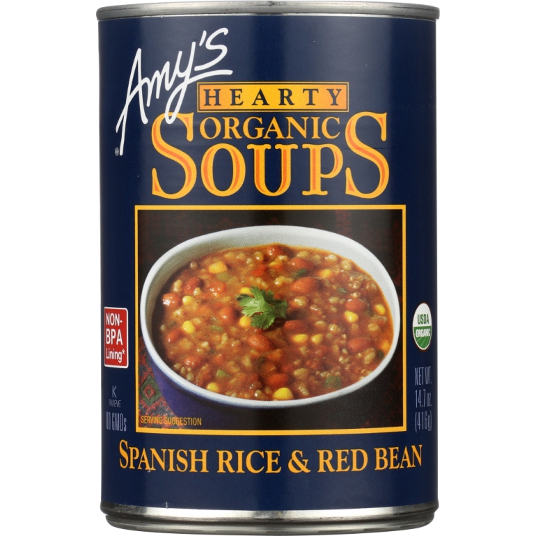 Organic Hearty Spanish Rice & Red Bean Soup, 14.7 Oz