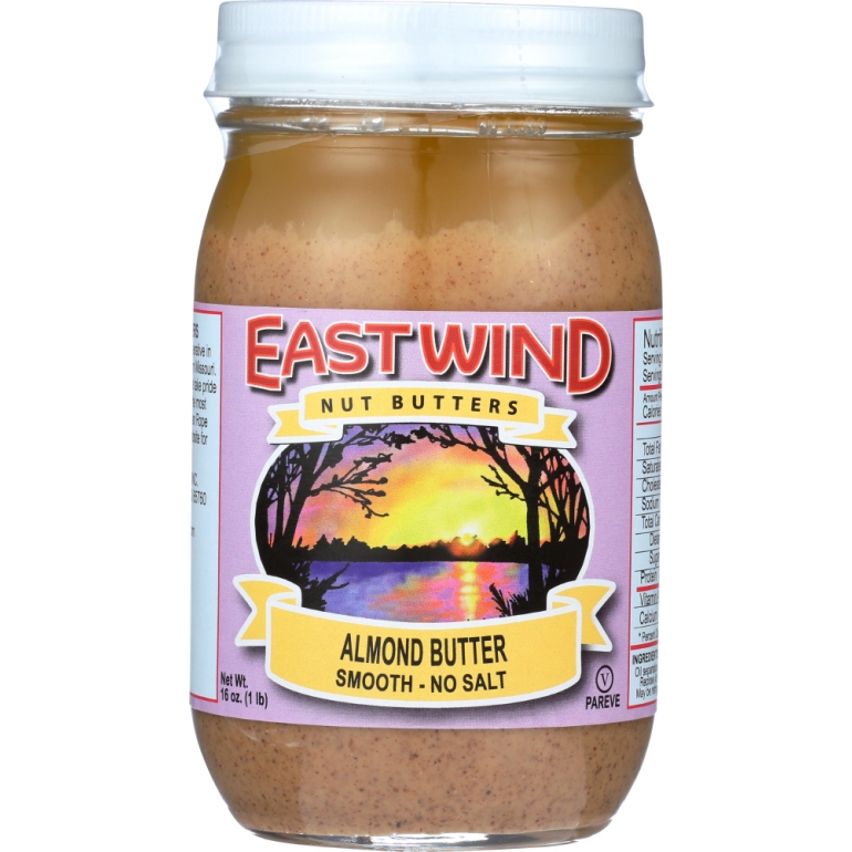 No Salt Smooth Almond Butter, 16 Oz