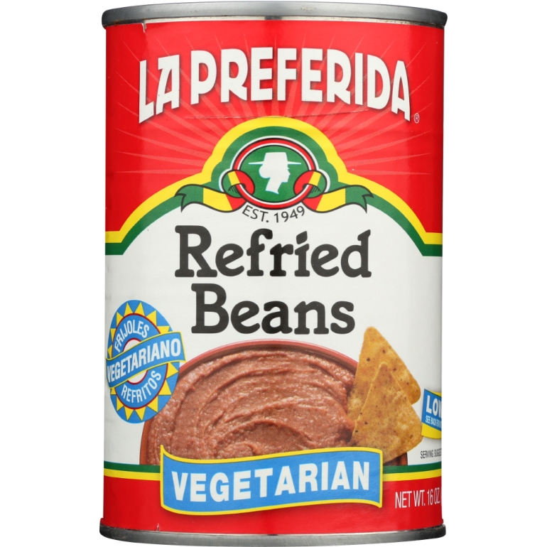 Refried Beans Vegetarian Low Fat, 16 oz