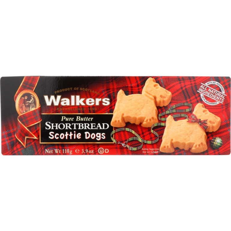 Pure Butter Shortbread Scottie Dogs, 3.8 oz