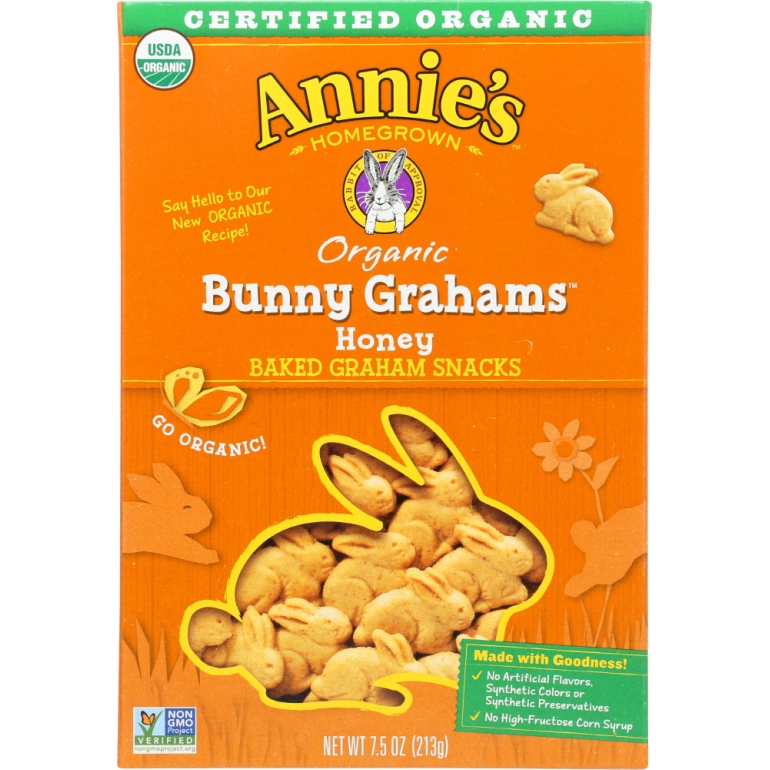 Bunny Grahams Honey Whole Grain Snacks, 7.5 oz