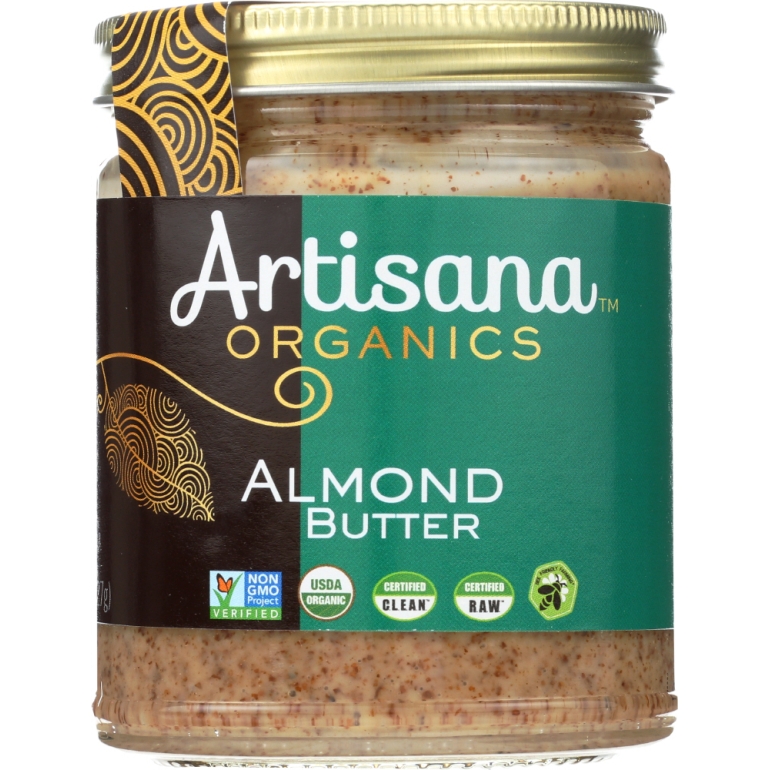 Organic Raw Almond Butter, 8 oz