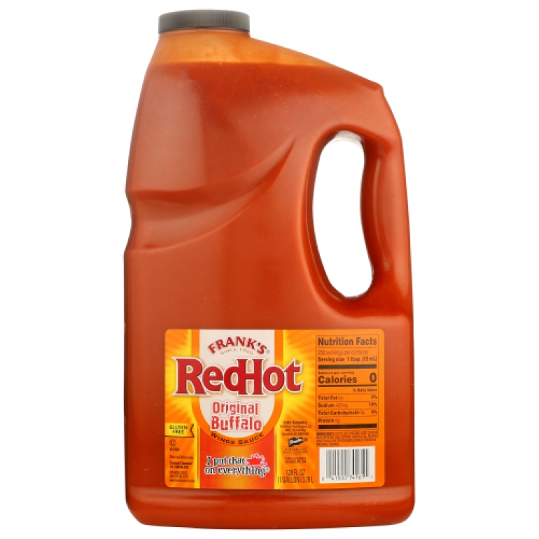 Redhot Original Buffalo Wings Sauce, 1 gallon
