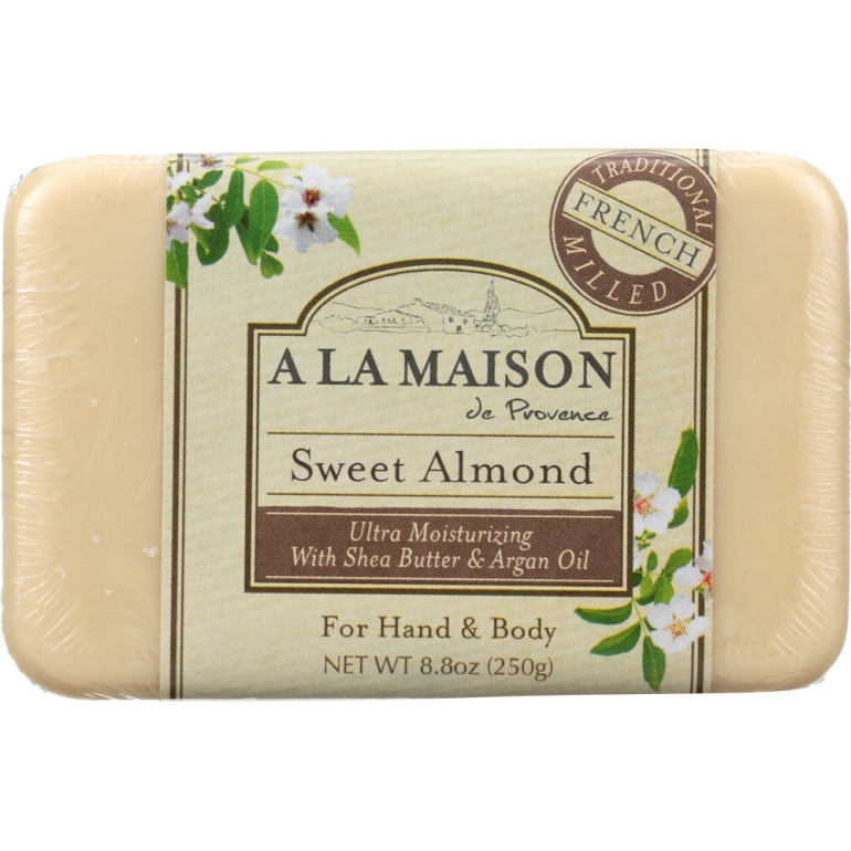 Sweet Almond Bar Soap, 8.8 oz
