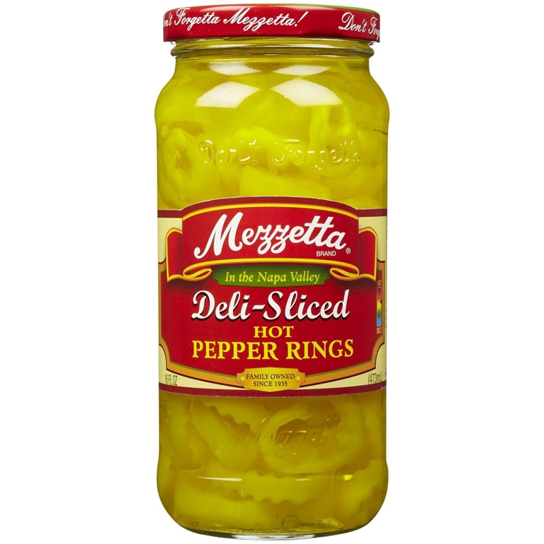 Deli Sliced Hot Pepper Rings, 16 oz