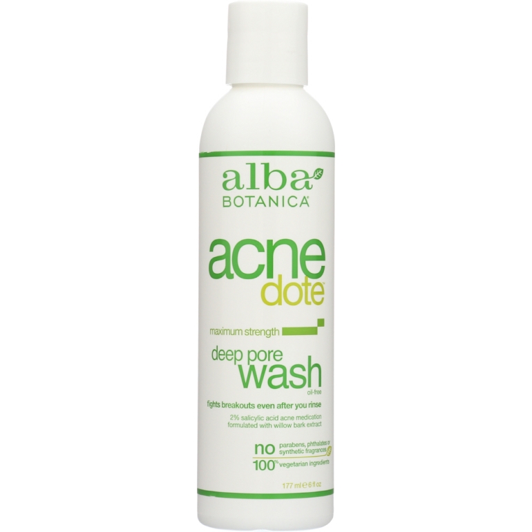 Natural Acne Dote Deep Pore Wash Oil-Free, 6 oz