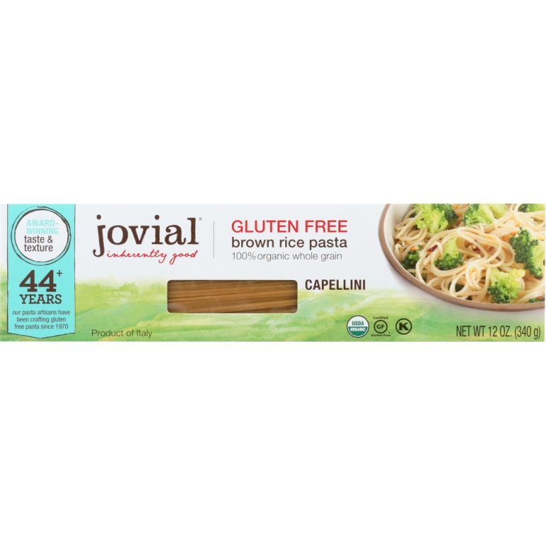 Organic Brown Rice Pasta Gluten Free Capellini, 12 oz