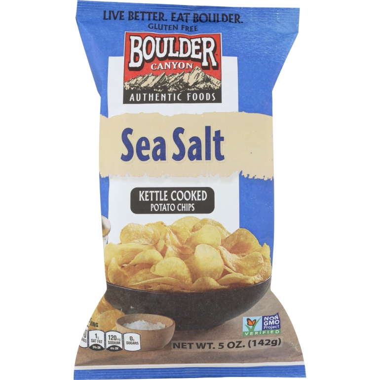 Sea Salt Kettle Cooked Potato Chips, 5 oz