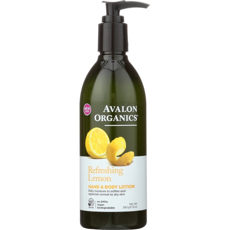 Hand and Body Lotion Lemon, 12 oz